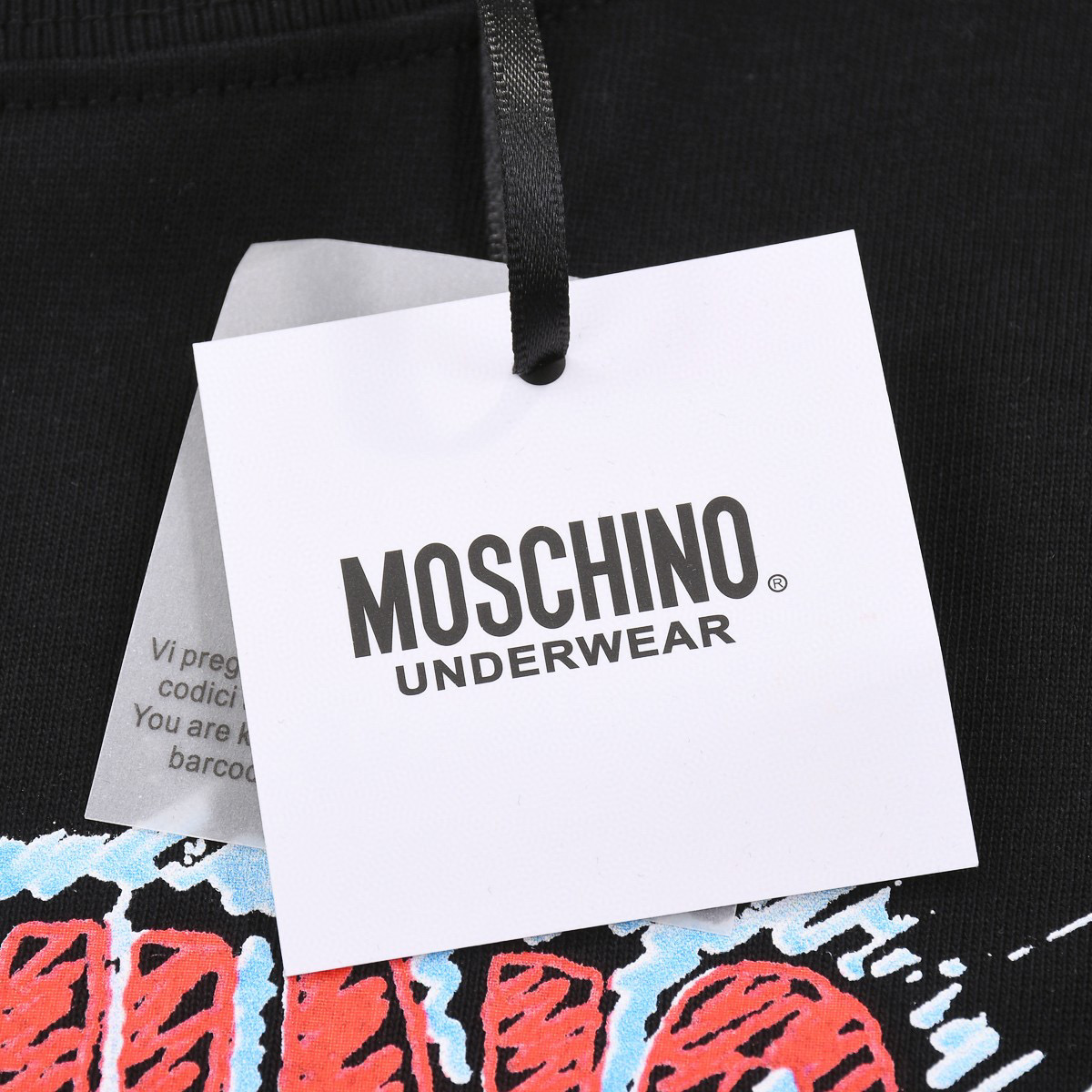 ÁO MOSCHINO print cotton jersey T-shirt