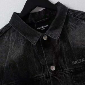 ÁO Balenciaga Women Drip Peace Large Fit Jacket in Black/White