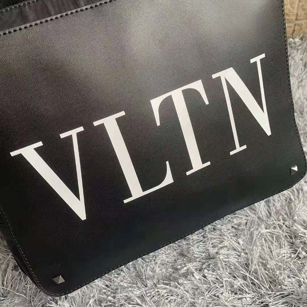 BALO Valentino Nylon Vltn Backpack with Leather Front Pocket