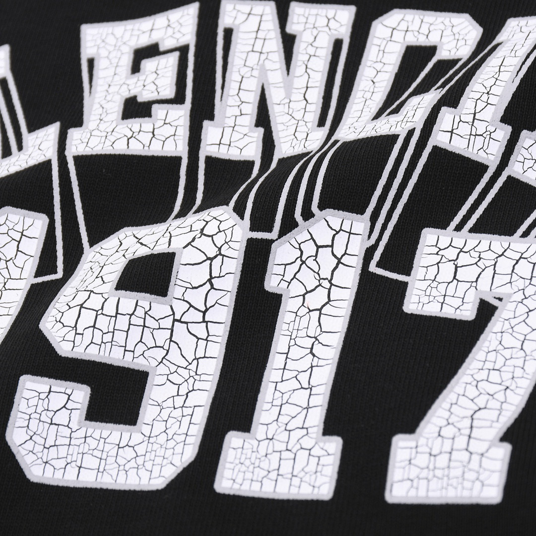 ÁO BALENCIAGA print cotton jersey T-shirt