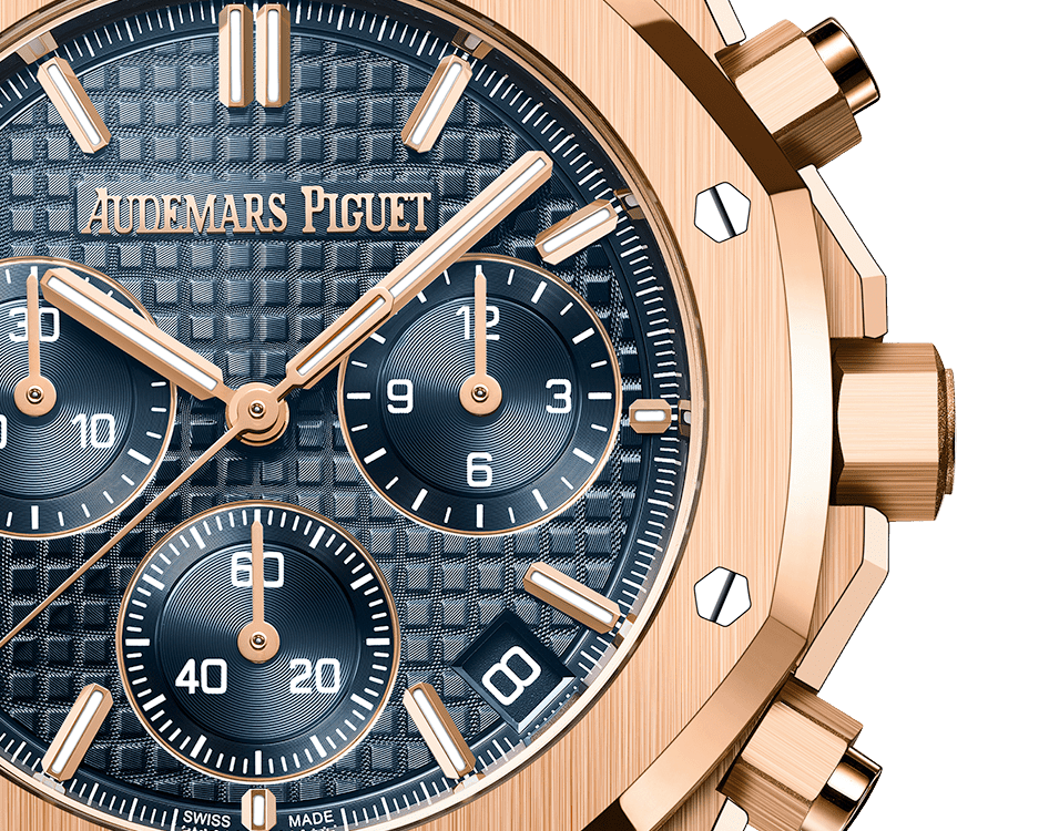 Đồng hồ Ademars Piguet Royal Oak Selfwinding Chronograph mặt số màu xanh navy