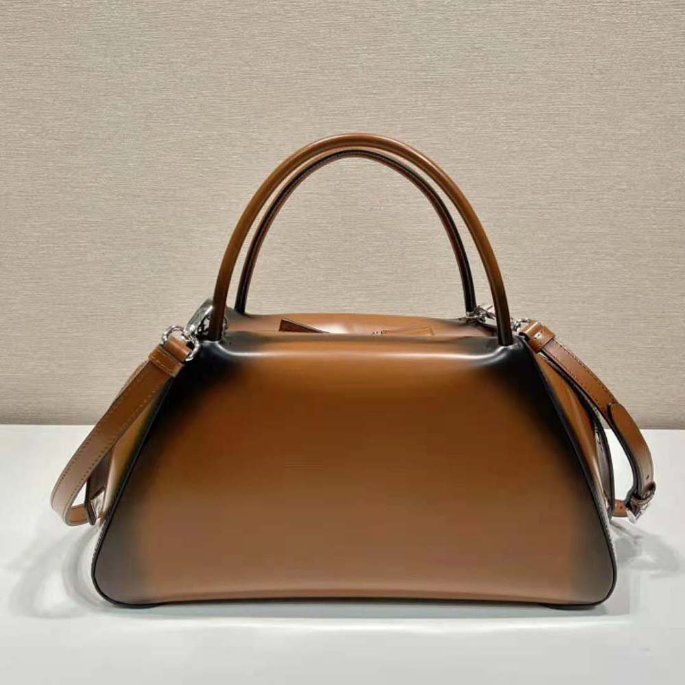 TÚI Prada Medium Brushed Leather Prada Supernova Handbag-Brown