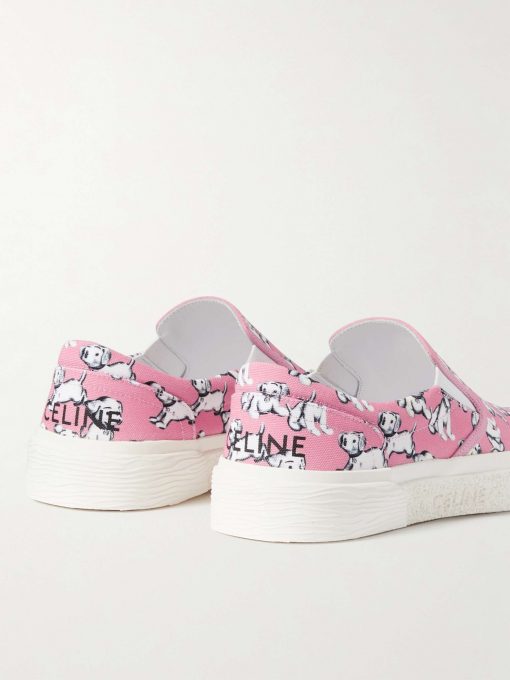 GIÀY CELINE SLIP ON PRINTED CANVAS