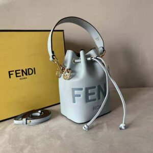TÚI Fendi Women Mon Tresor Light Blue Leather Mini Bag