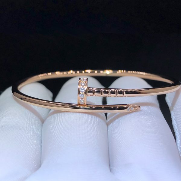 Vòng tay Cartier Juste un Clou 20 Viên Kim Cương vàng hồng18K