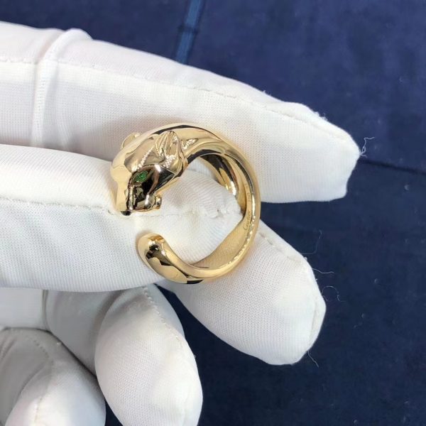Nhẫn Cartier Panthere de Cartier Tsavorite Garnet Vàng hồng nguyên khối 18K
