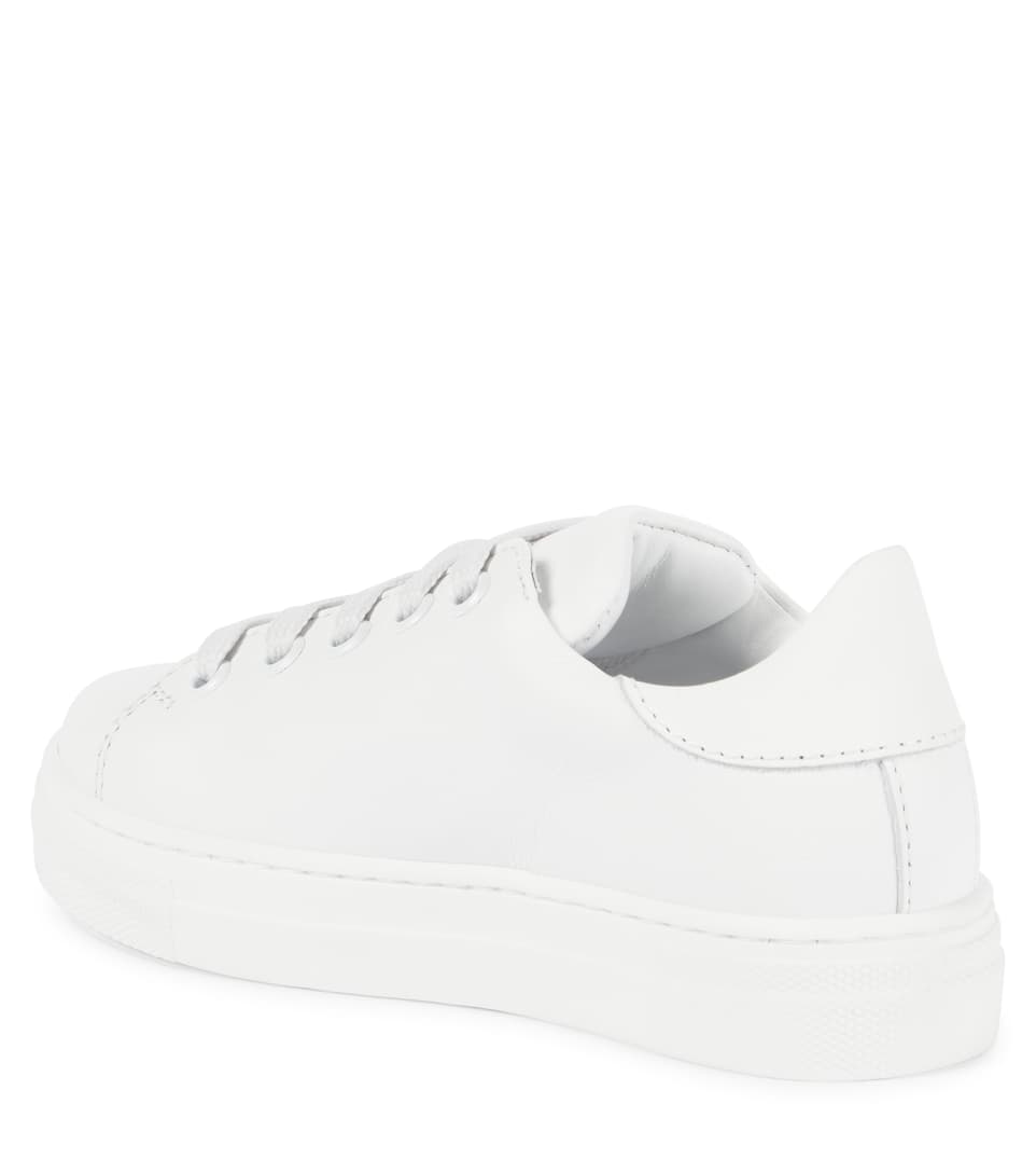 GIÀY MOSCHINO KIDS Logo leather sneakers