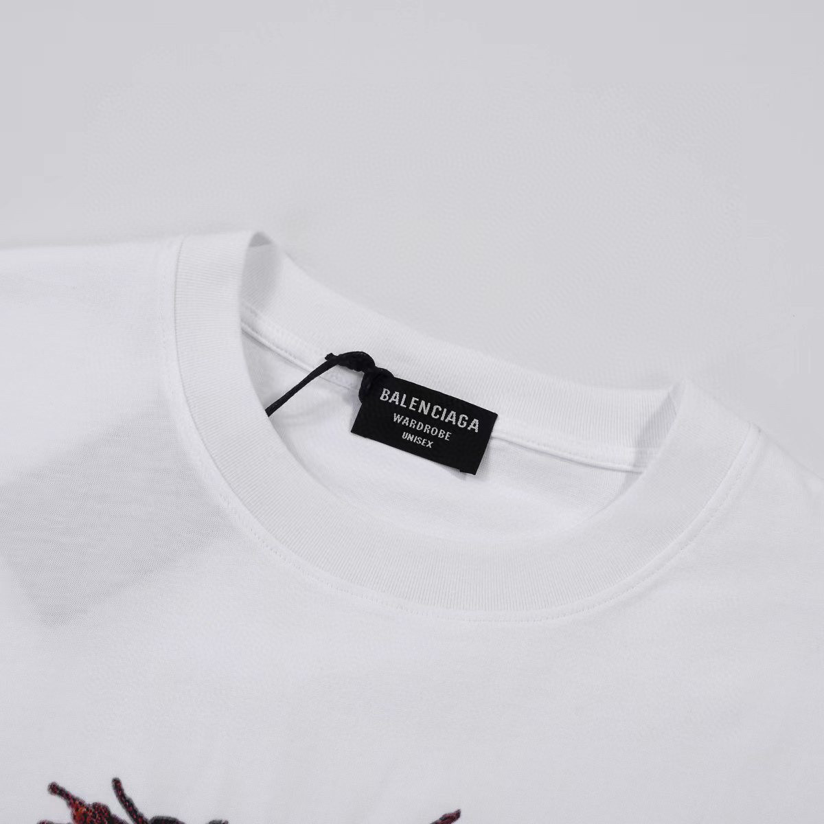 ÁO BALENCIAGA print cotton jersey T-shirt