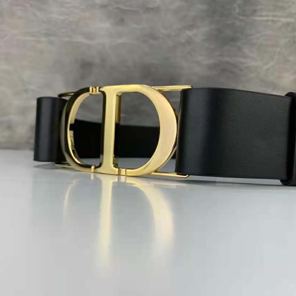 DÂY LƯNG Dior 30 Belt Black Smooth Calfskin 40 MM