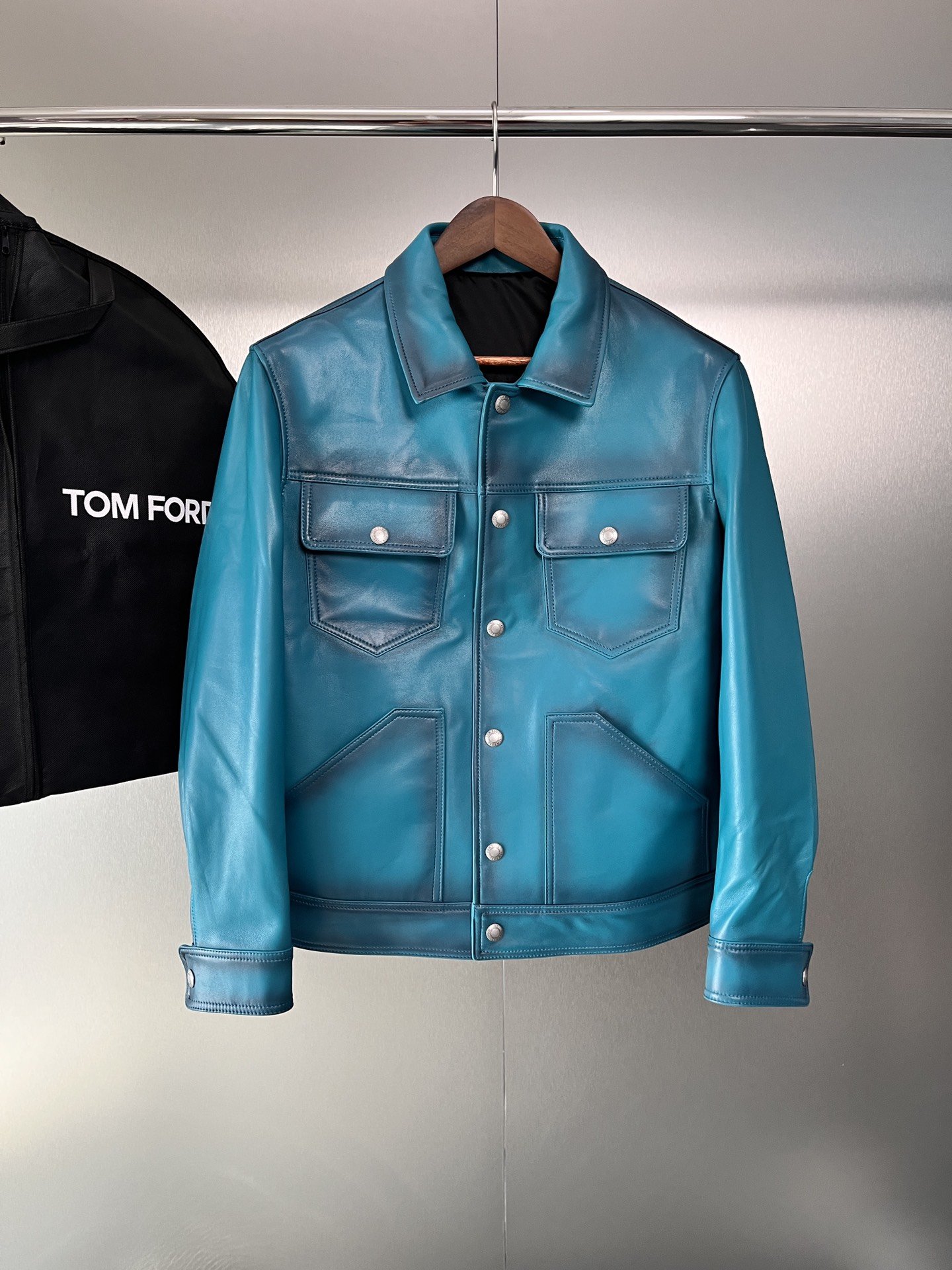 ÁO TOM FORD LEATHER JACKET