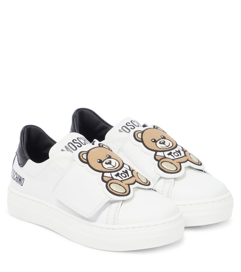 GIÀY MOSCHINO KIDS Leather sneakers