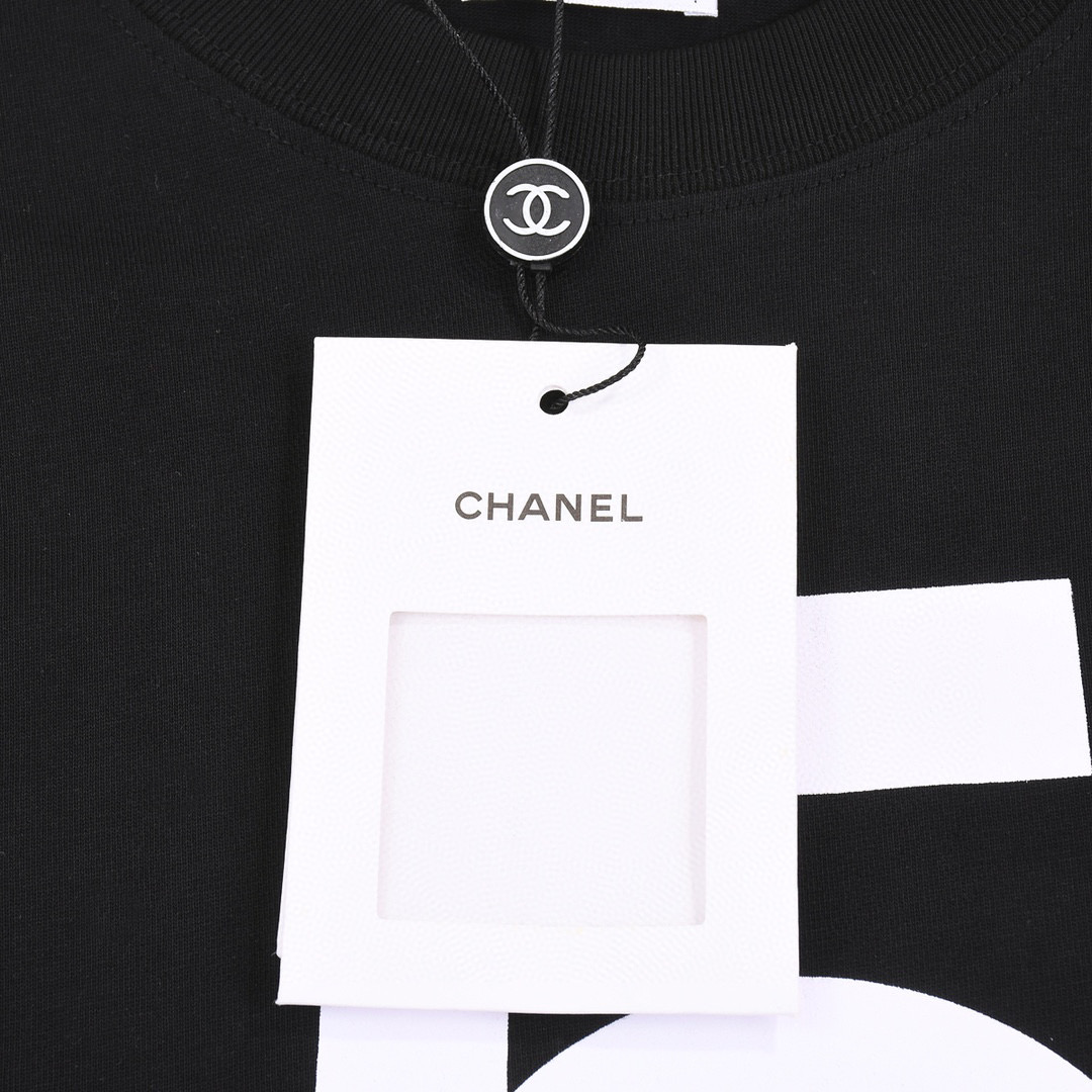 ÁO CHANEL NO5 print cotton jersey T-shirt