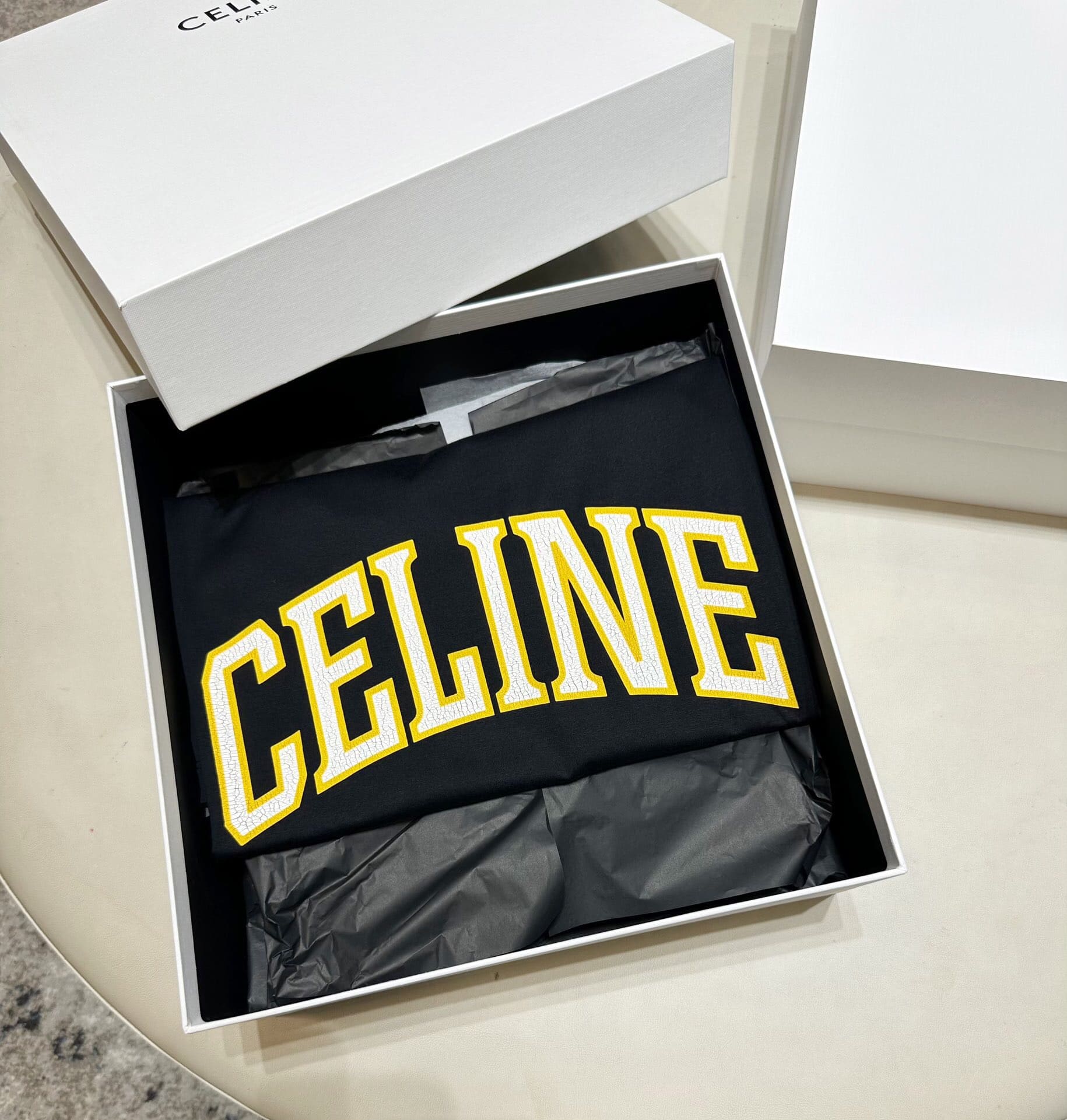 ÁO CELINE T SHIRT MÀU ĐEN UNISEX