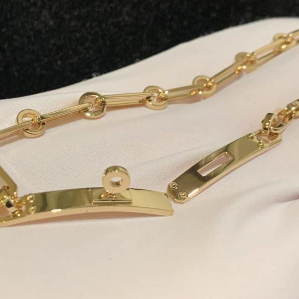 Vòng tay Hermes  Kelly Chaine vàng hồng 18K