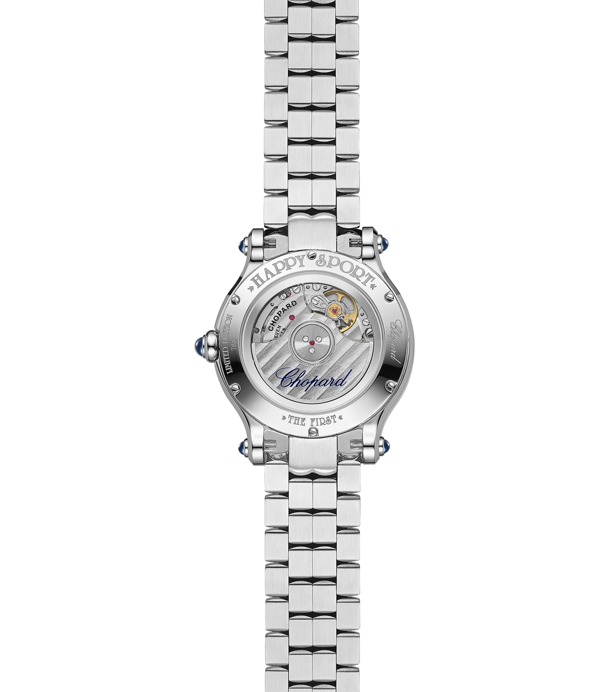 Đồng hồ CHOPARD Stainless Steel and Diamond Happy Sport the First Automatic 33mm mặt số màu trắng