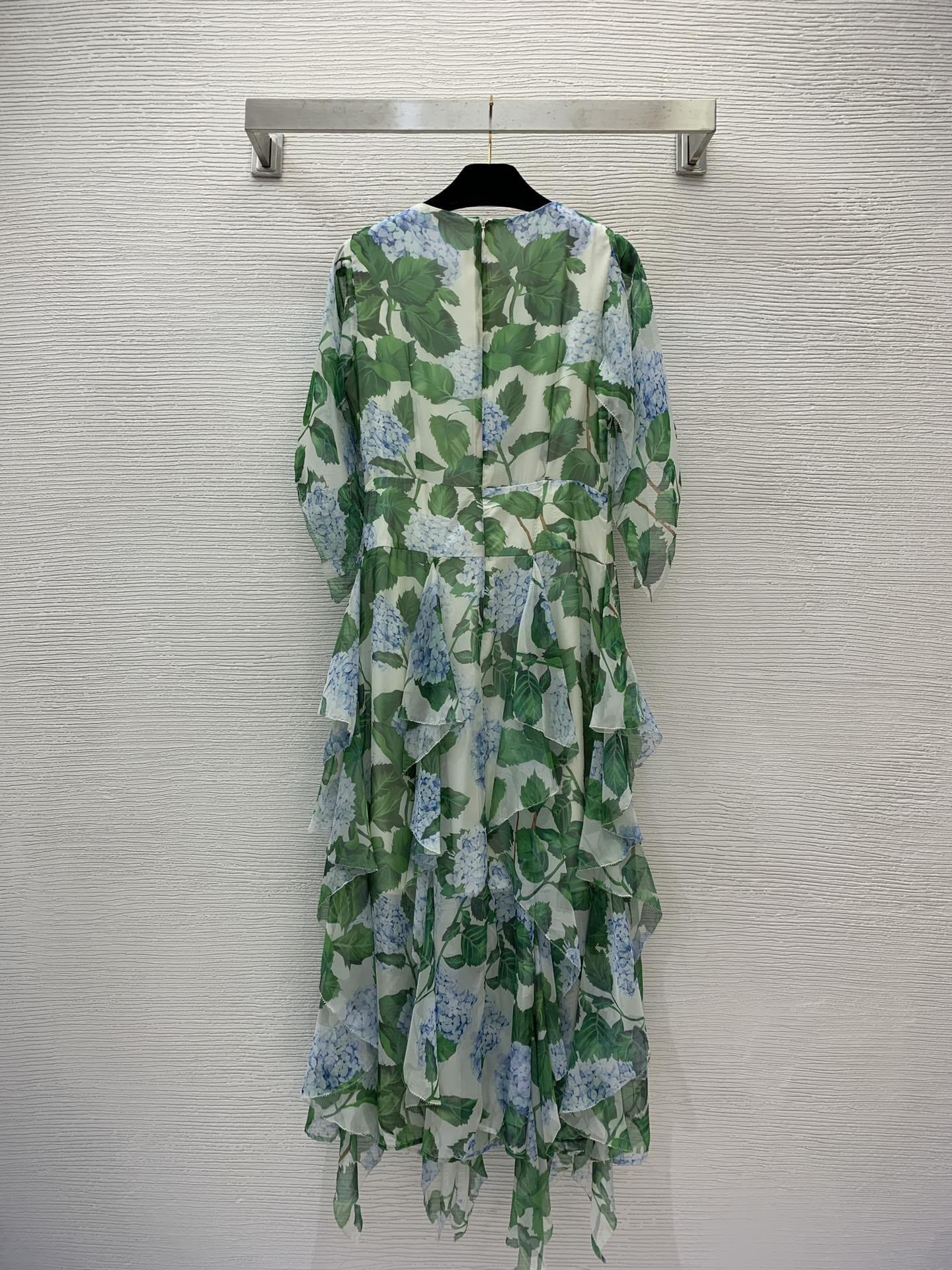 VÁY DOLCE & GABBANA Flower Tropical Party Long Dress High Classy