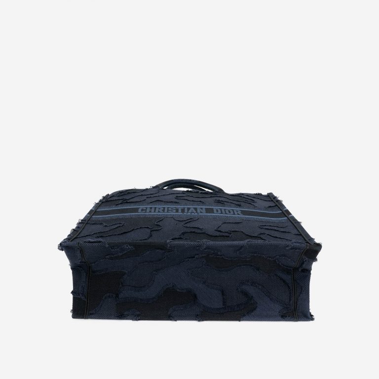 TÚI DIOR Book Tote Large Camouflage Embroidery Blue