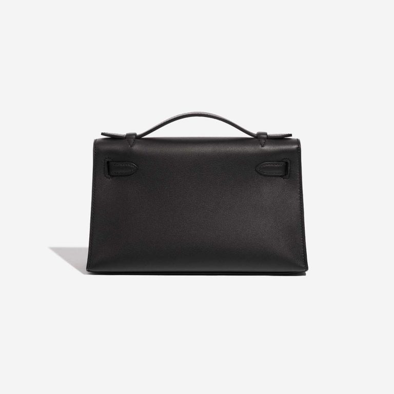 TÚI Hermès Kelly Pochette Swift Black Gold Buckle khóa vàng