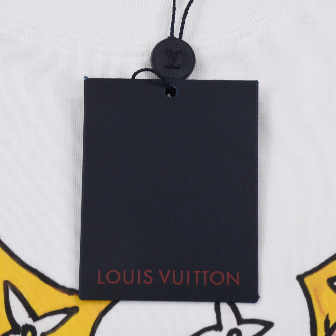 ÁO LOUIS VUITTON print cotton jersey T-shirt