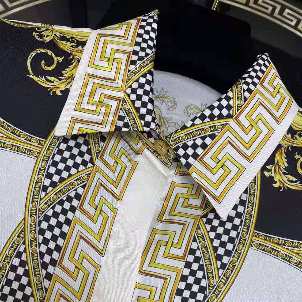 ÁO Versace Men La Coupe Des Dieux Silk Shirt