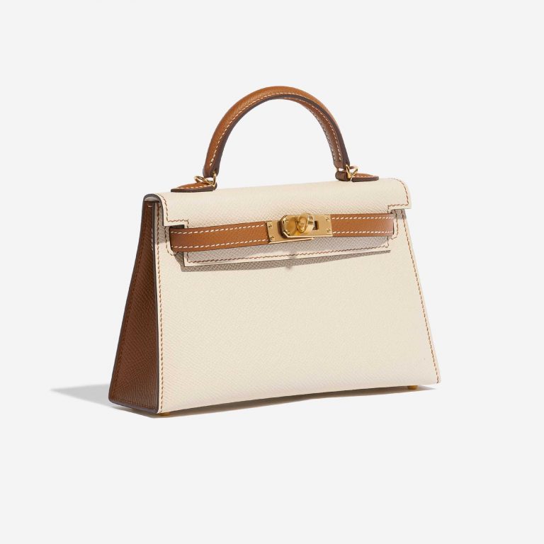 TÚI Hermès Kelly Mini Epsom Craie Gold Gold Buckle khóa vàng