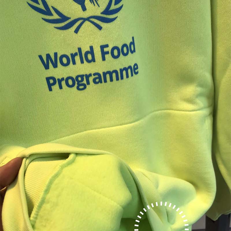 ÁO Balenciaga Unisex World Food Programme Hoodie-Lime