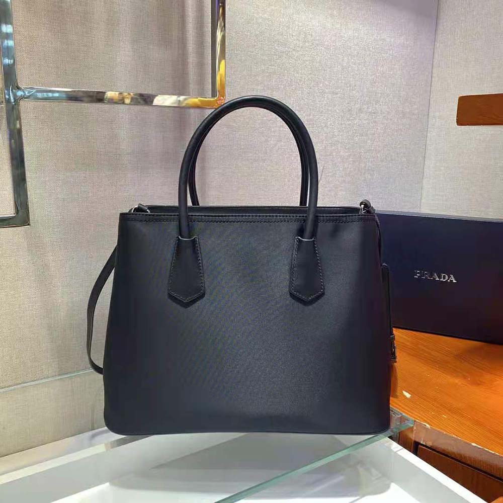 TÚI Prada Nylon Tote with Embroidered Logo