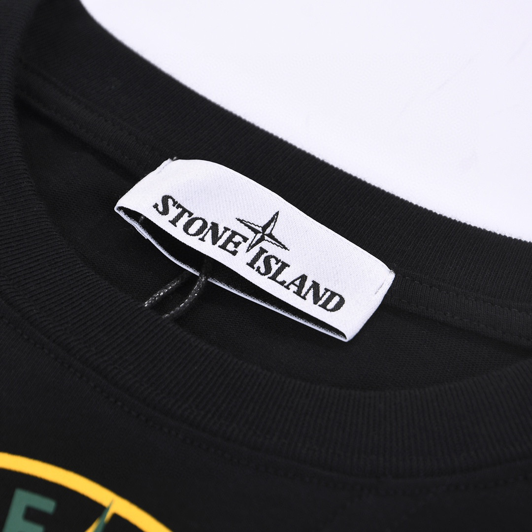 ÁO STONE ISLAND print cotton jersey T-shirt