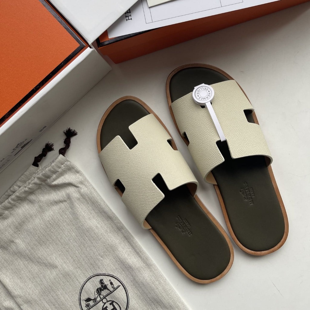 DÉP HERMES IZMIR WHITE H SANDAL AAA
