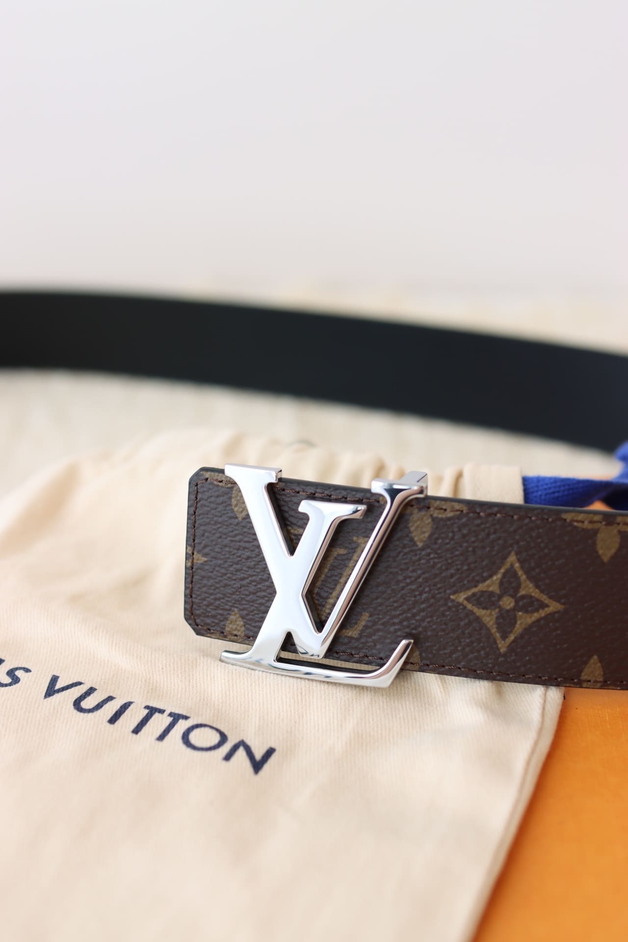 DÂY LƯNG LOUIS VUITTON LV BROWN MONOGRAM Khóa bạc