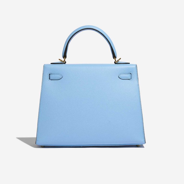TÚI Hermès Kelly 25 Epsom Blue Celeste Gold Buckle khóa vàng