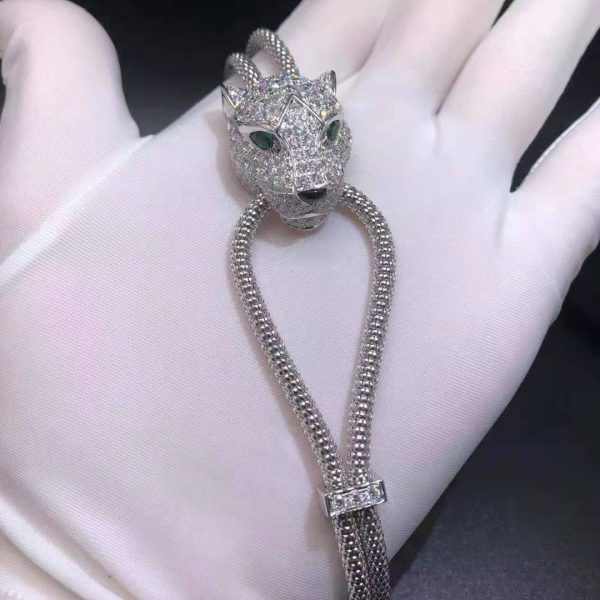 Vòng cổ Cartier Pavd Panthère de Cartier 5.68ct Kim cương vàng trắng 18K