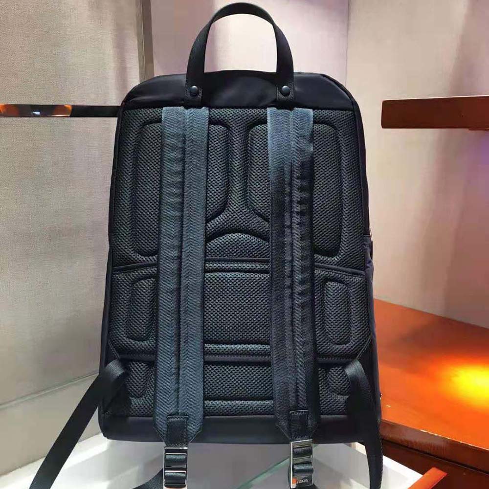 BALO Prada Men Nylon and Saffiano Leather Backpack BALO Prada Men Nylon and Saffiano Leather Backpack
