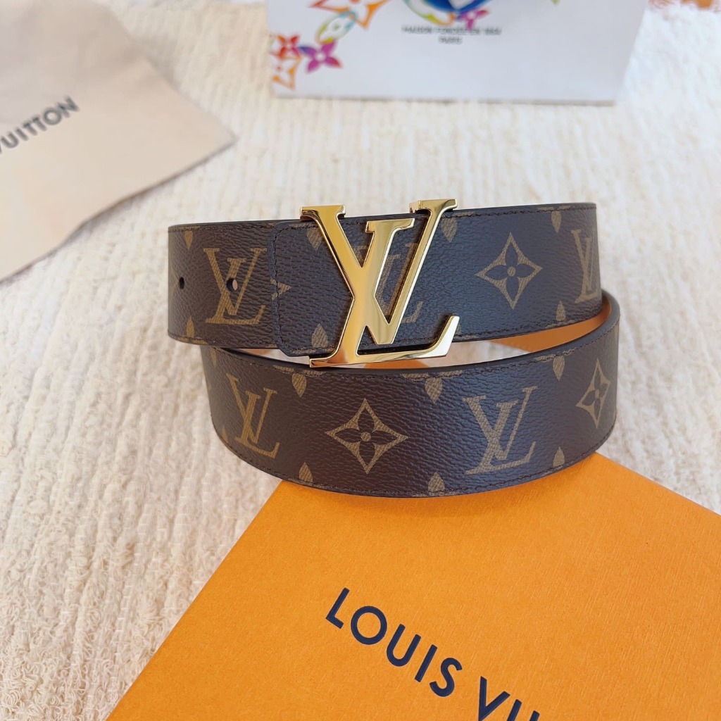 DÂY LƯNG LOUIS VUITTON LV BROWN MONOGRAM Khóa vàng