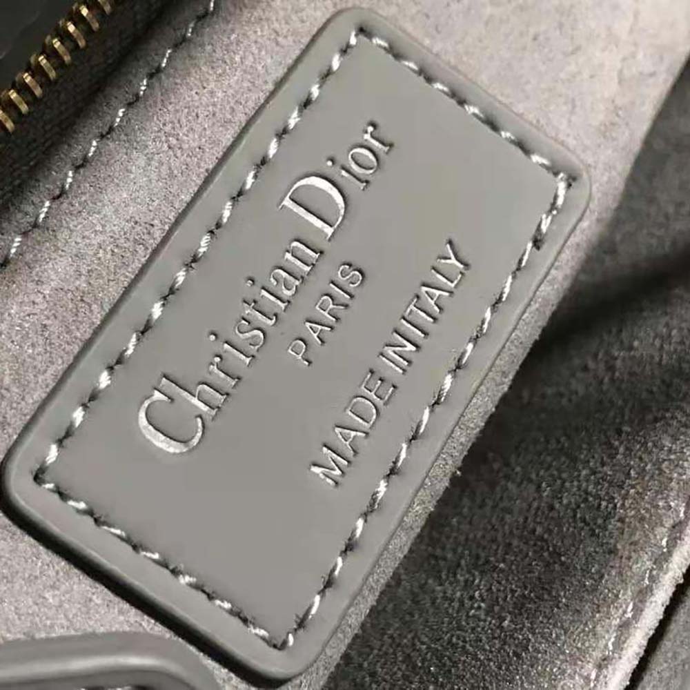 TÚI Dior Women Lady Dior my Abcdior Bag Gray Ultramatte Cannage Calfskin