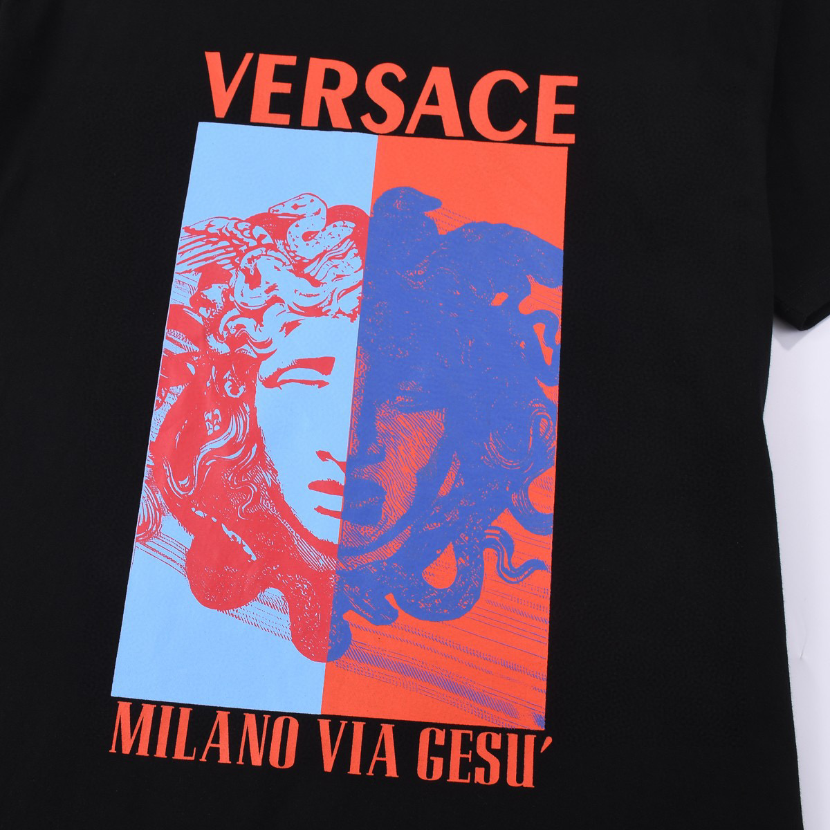 ÁO VERSACE print cotton jersey T-shirt