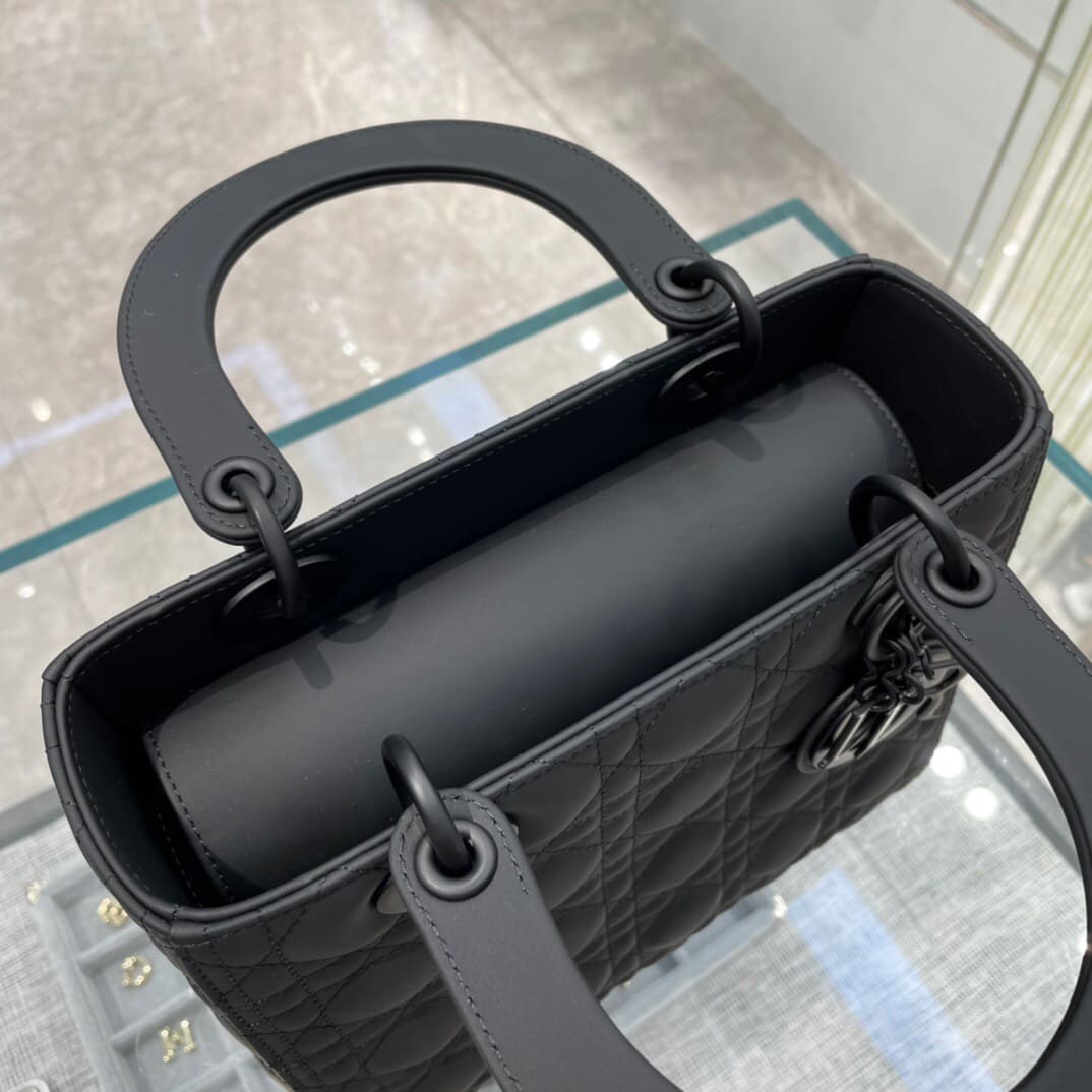 TÚI CHRISTIAN DIOR Lady Dior Bag Black Cannage Lambskin Top Quality