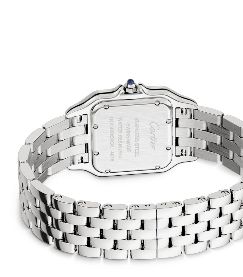 Đồng hồ CARTIER  Medium Stainless Steel Panthère de Cartier 27mm mặt số màu trắng