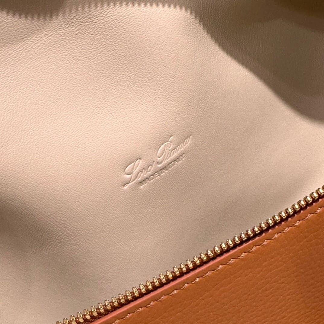TÚI Loro Piana Women Extra Pocket L27 in Sheepskin Leather Brown