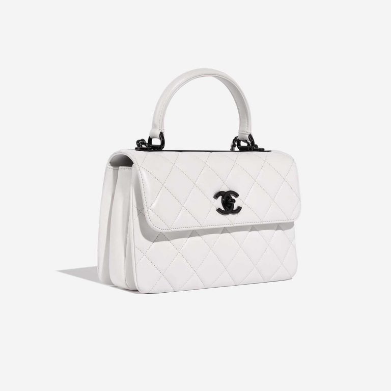 TÚI Chanel Handle Small Lamb White