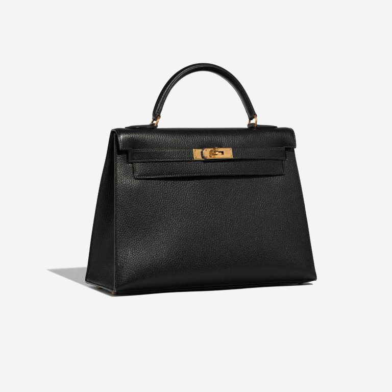 TÚI Hermès Kelly 32 Ardennes Black Gold Buckle khóa vàng