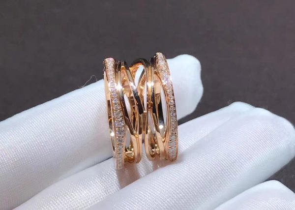 Nhẫn BVLGARI B.zero1 Design Legend vàng hồng 18K