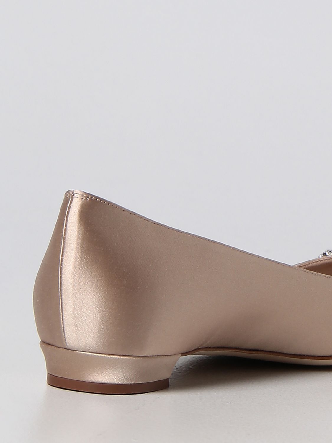 GIÀY MANOLO BLAHNIK Metallic ballet shoes