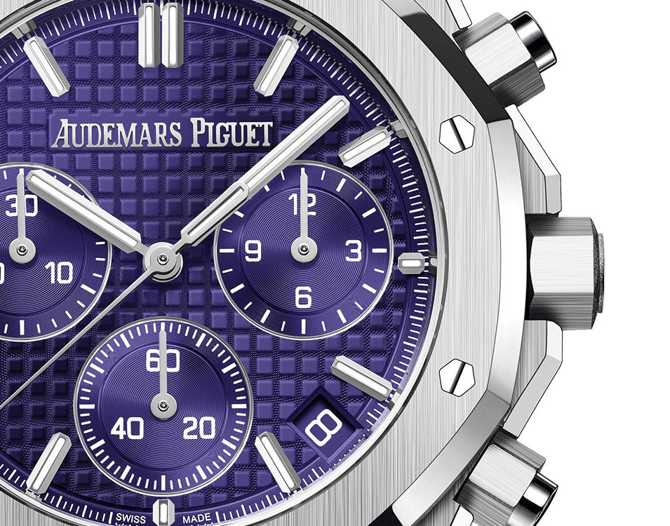 Đồng hồ Ademars Piguet Royal Oak Selfwinding Chronograph mặt số màu tím