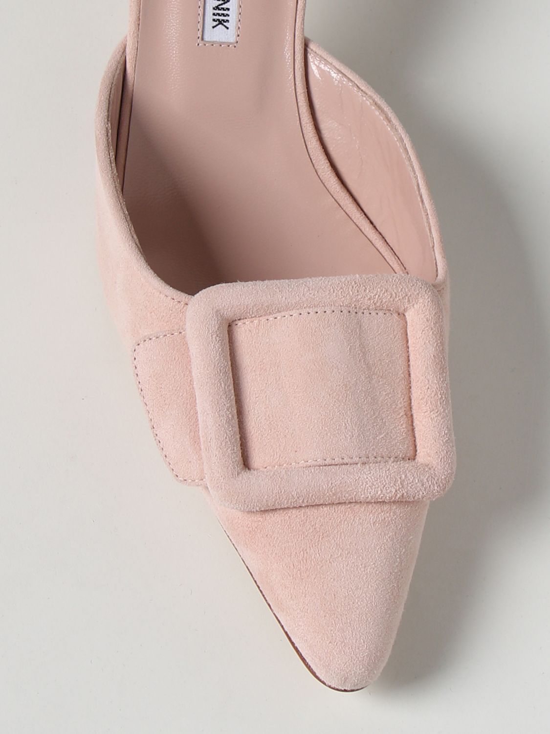 GIÀY MANOLO BLAHNIK Pink suede high heel shoes