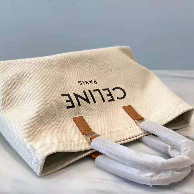 TÚI Celine Women Horizontal Cabas Celine in Canvas with Print-White