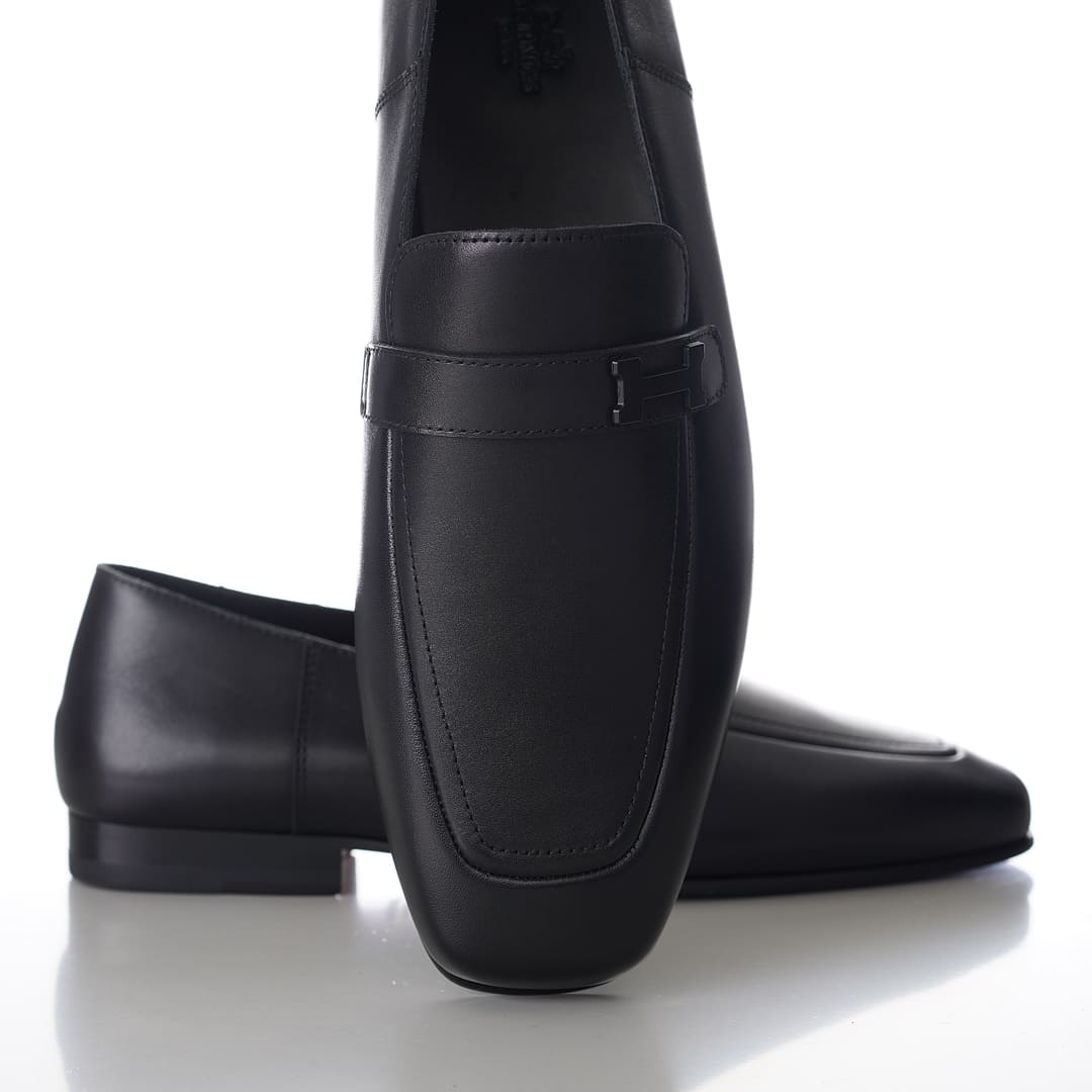 GIÀY HERMES GIOVANNI LOAFER BLACK AAA