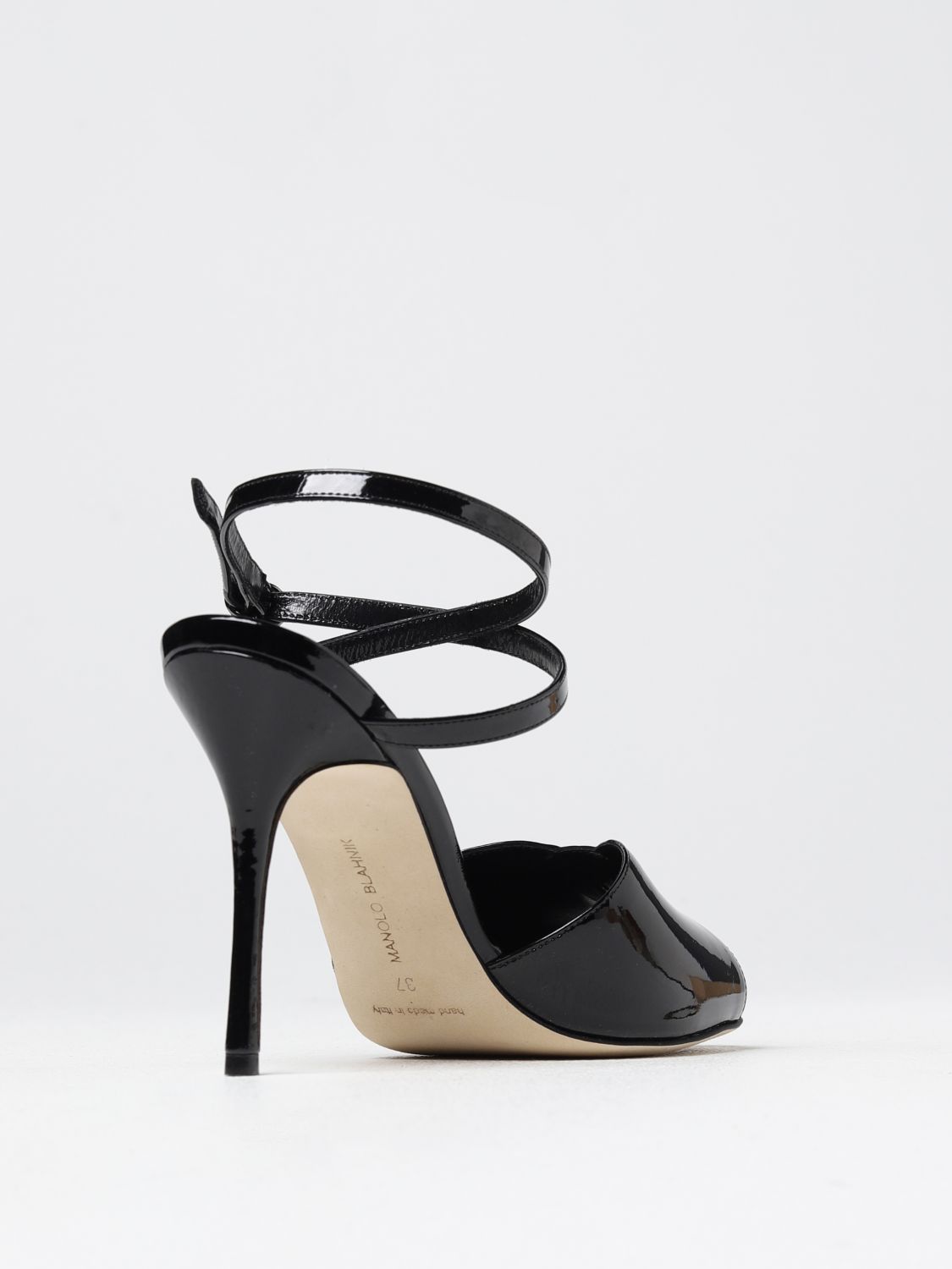 GIÀY MANOLO BLAHNIK Black heeled sandals