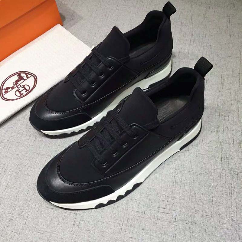 GIÀY Hermes Shoes Stadium Sneaker-White SS2022