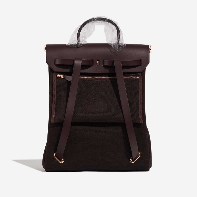 TÚI Hermès Herbag Backpack Toile Vache Hunter Ebene